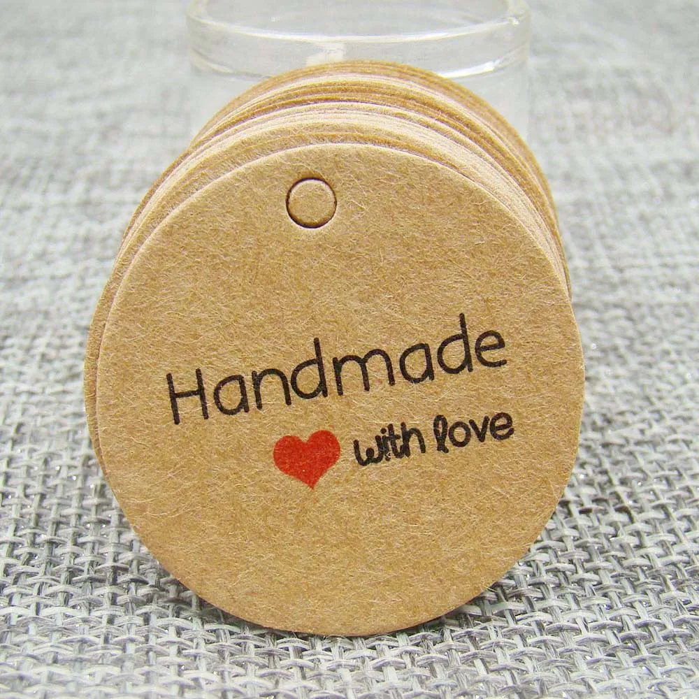 100pcs Thank You Kraft Gift Packing Tags