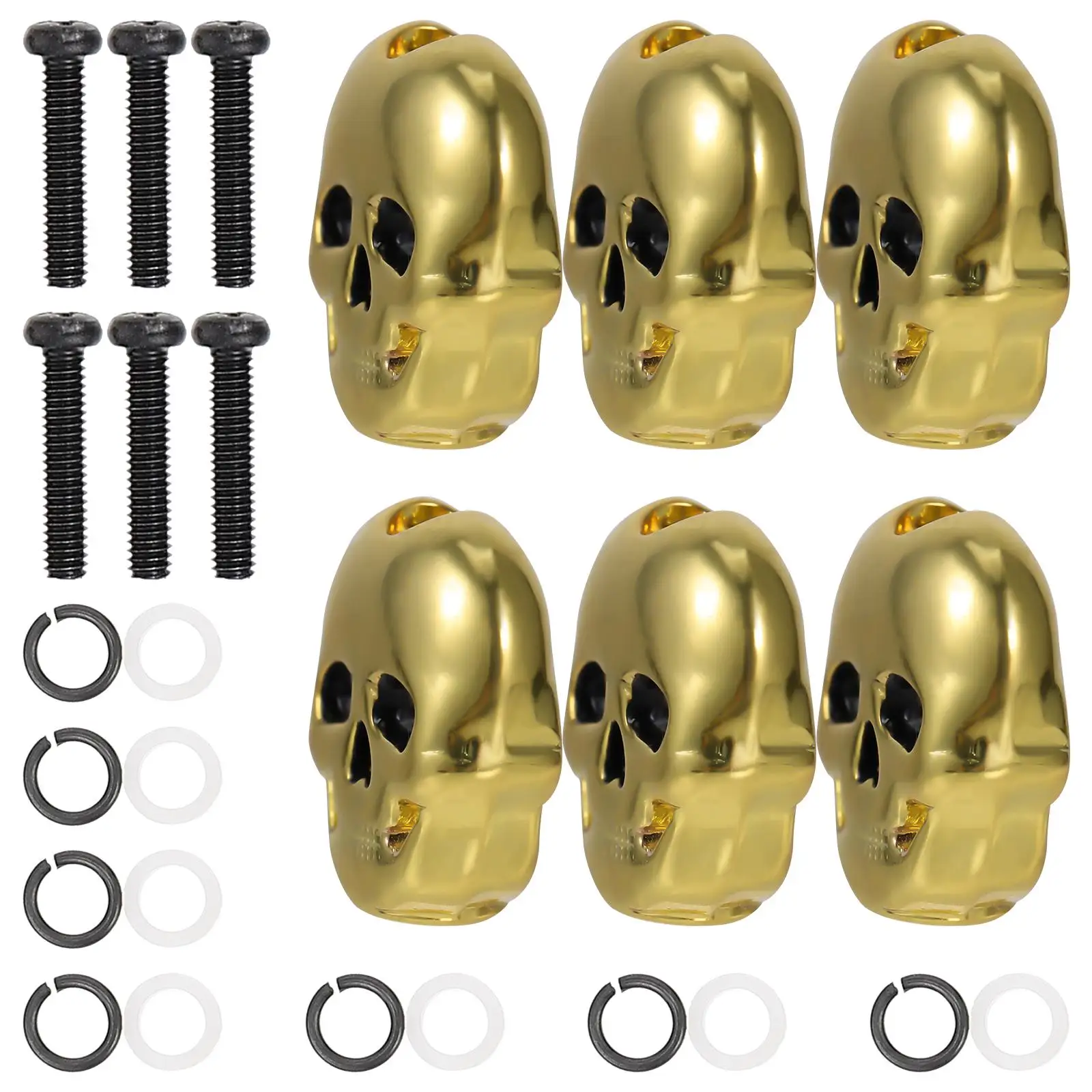 

6 Pcs Guitar Tuners Machine Heads Plastic Replacement Electric Accessory
