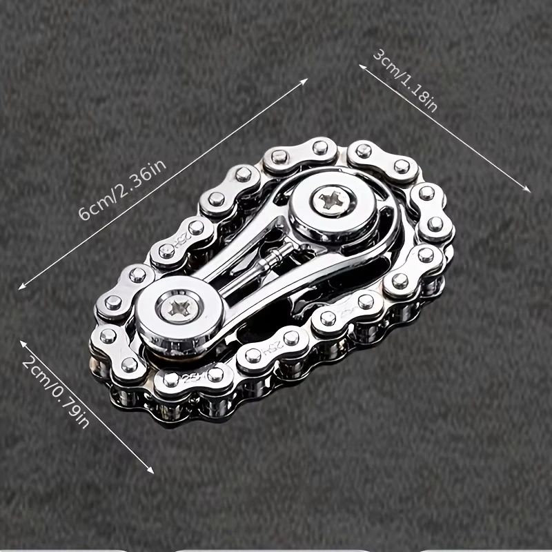 New Sprockets Flywheel Fingertip Gyro Fidget Spinner Antistress Anxiety Metal Bike Chains EDC Spinner Fidget Toys For Adult