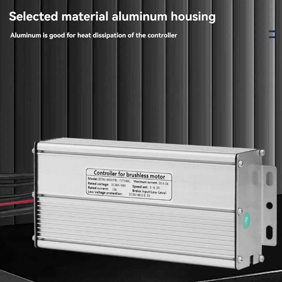 وحدة تحكم للدراجة الكهربائية مع سلك ضوء 1T5 KT-30A وحدة تحكم بموجة جيبية مقاومة للماء ملحقات الدراجة الإلكترونية الأساسية #1