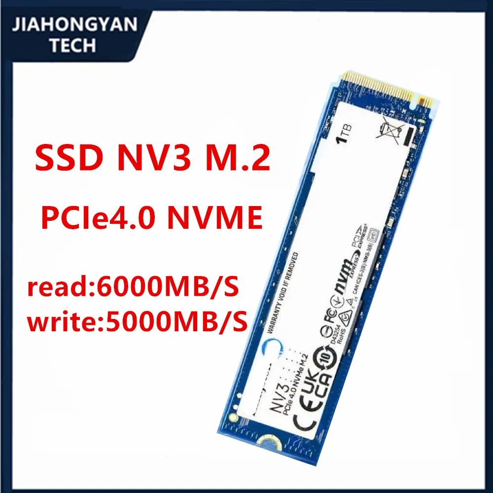 Original For Kingston NV3 500G 1TB 2TB 4TB M.2 2280 Solid State Drive NVME PCIE 4.0 SSD for Desktops Laptops Gaming PS5