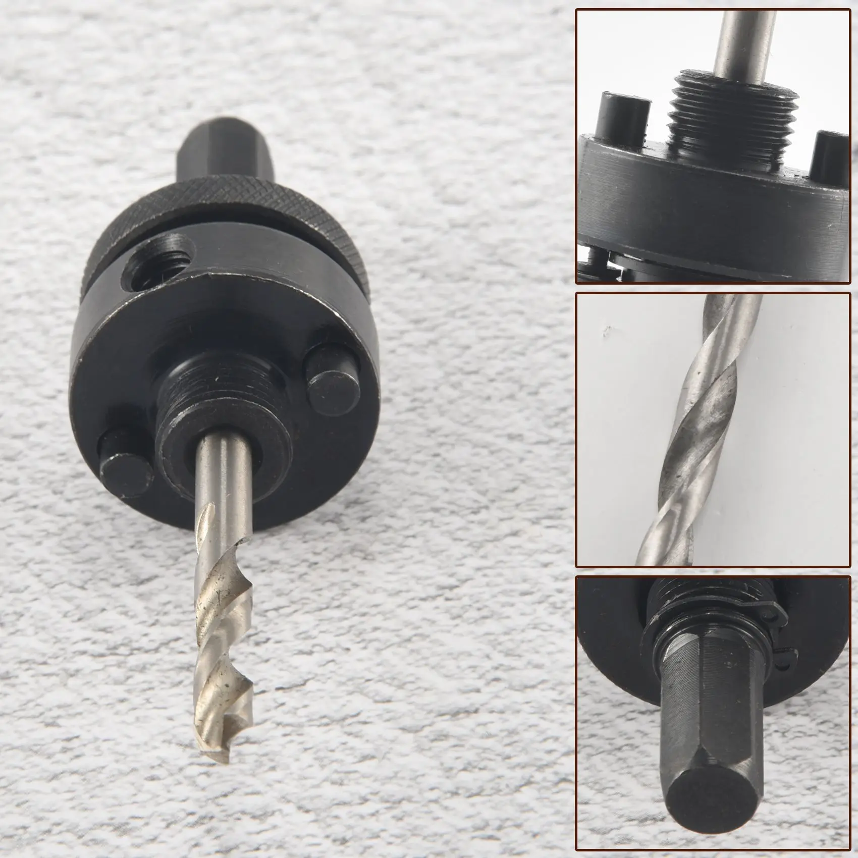 AT21-7/16 Inch Hex Shank Hole Saw Arbor, Fits 1-1/4 Inch To 6 Inch Hole Saw Quick Change Heavy Duty Alloy-Steel Mandrel With 3 1