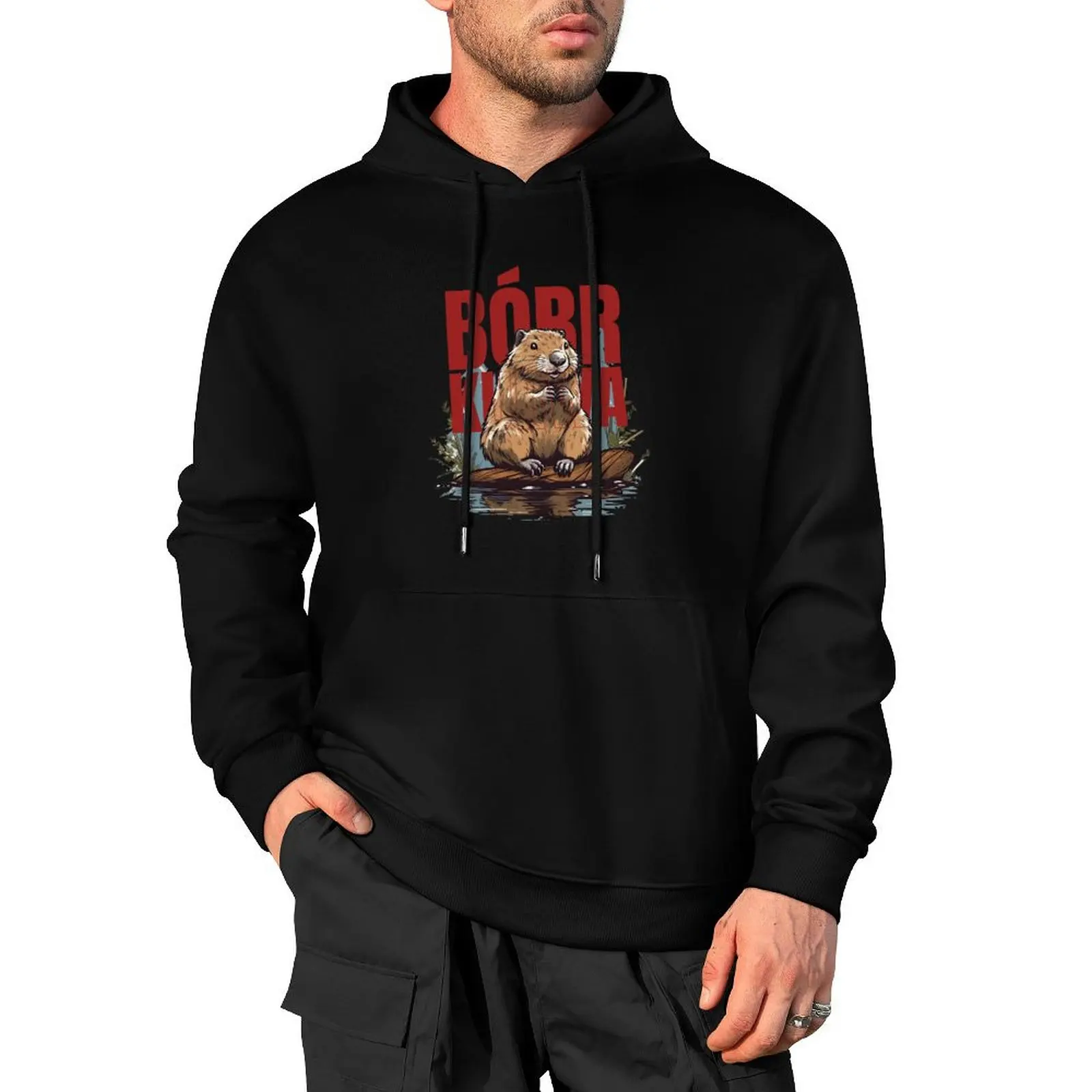 

Bóbr Ku&*a - Bober, Bóbr, Beaver, Boberek Pullover Hoodie korean clothes blouse mens clothing korean style clothes hoodie man