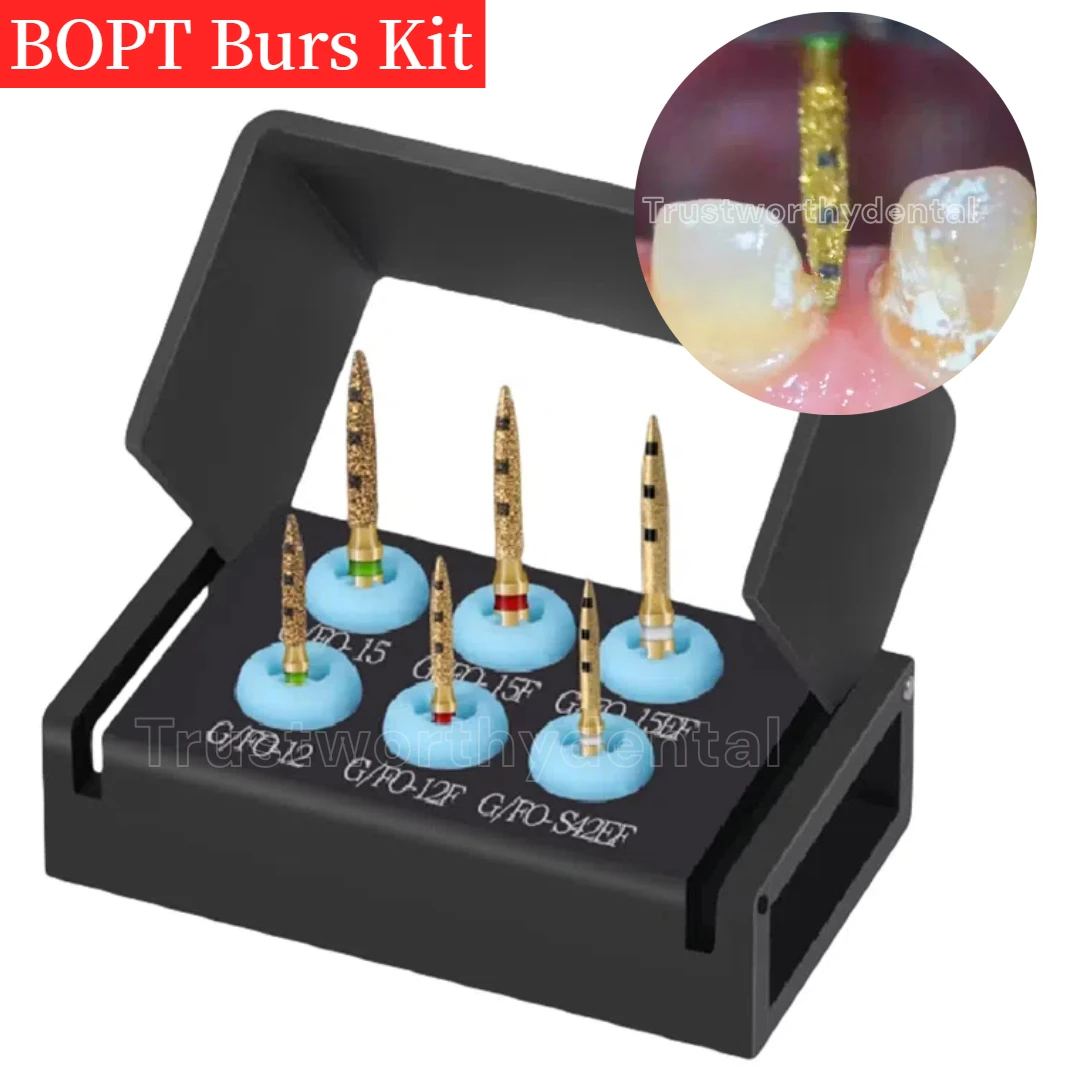 Dental BOPT Burs Vertical Crown Preparation Technique Diamond Burs Kit Vertical Biologically Oriented Preperation