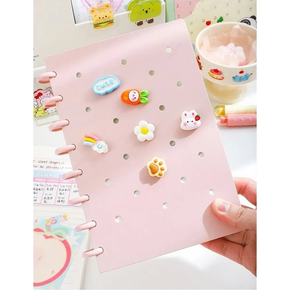 Creative A5 Loose-Leaf Book Detachable Mushroom Button Detachable Notepad Double Sides Thickened Paper Removable Diary Work