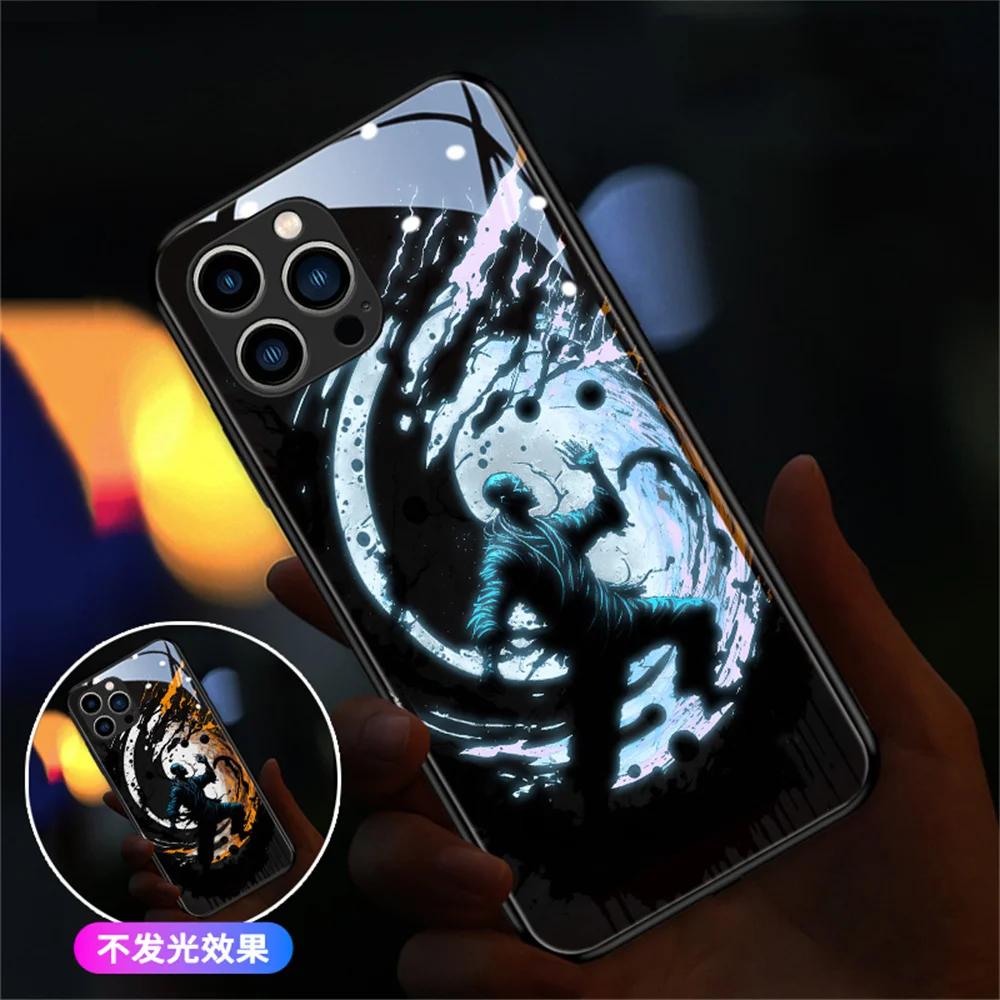 

The Great Ultimate Design LED Light Up Glowing Luminous Phone Case Cover For Samsung S23 S22 S21 Note 10 20 Plus Ultra A54 A14