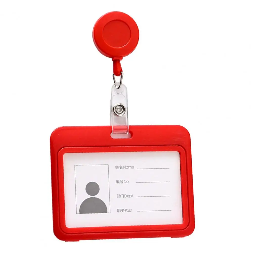 Aluminium Alloy Staff Badge Holder Secure ID Card Case Fade-resistant Work Badge for Work Permits Certificates