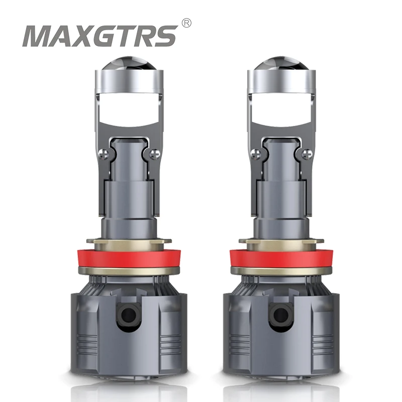 Maxgtrs H4 H7 Led Projector Lens H8 H11 9005 HB3 9006 HB4 9012 Hir2 Car Headlight Bulbs Canbus 90W 18000LM Powerful Mini Lamp