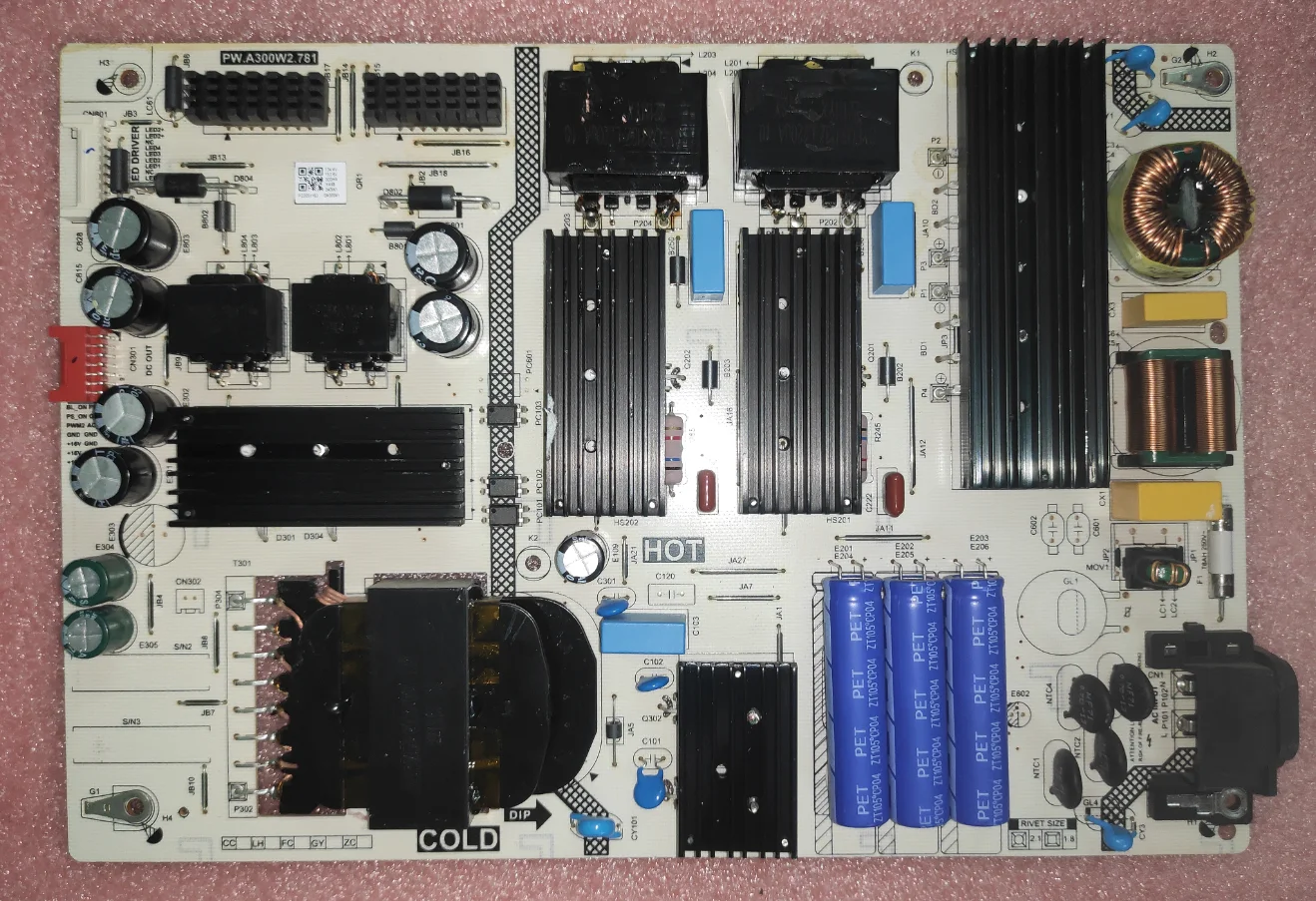 무료 배송! LED TV 전원 보드, 정전류 134-153V, 300 max4, 240W, PW.A300W2.781