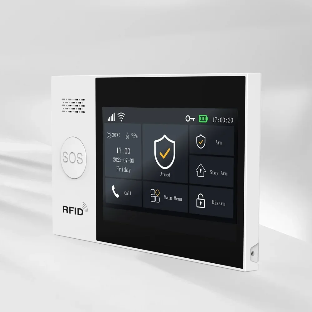 New PG-107 4G GSM WiFi Home Alarm System Tuya Smart Life APP Control Security Alarm Kit PIR Sensor Support Alexa & Google Assist