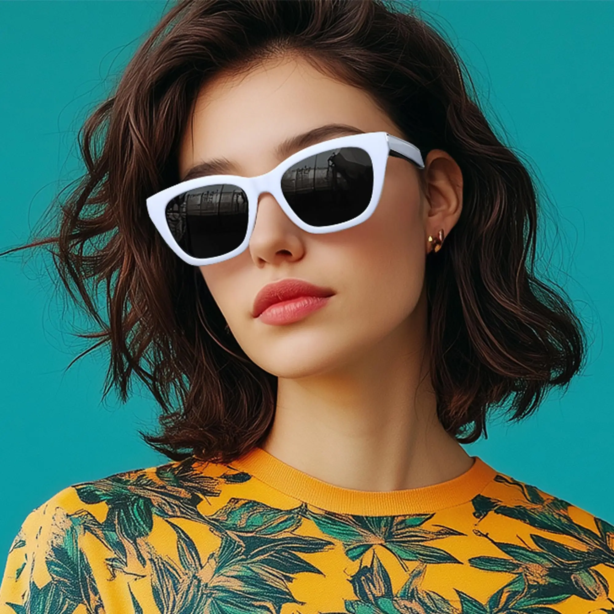 نظارات شمسية BLUEMOKY خفيفة الوزن للنساء على شكل عين القطة مستقطبة للحماية من الأشعة فوق البنفسجية 400 بتصميم كلاسيكي أنيق ومريح مناسب للارتداء طوال اليوم