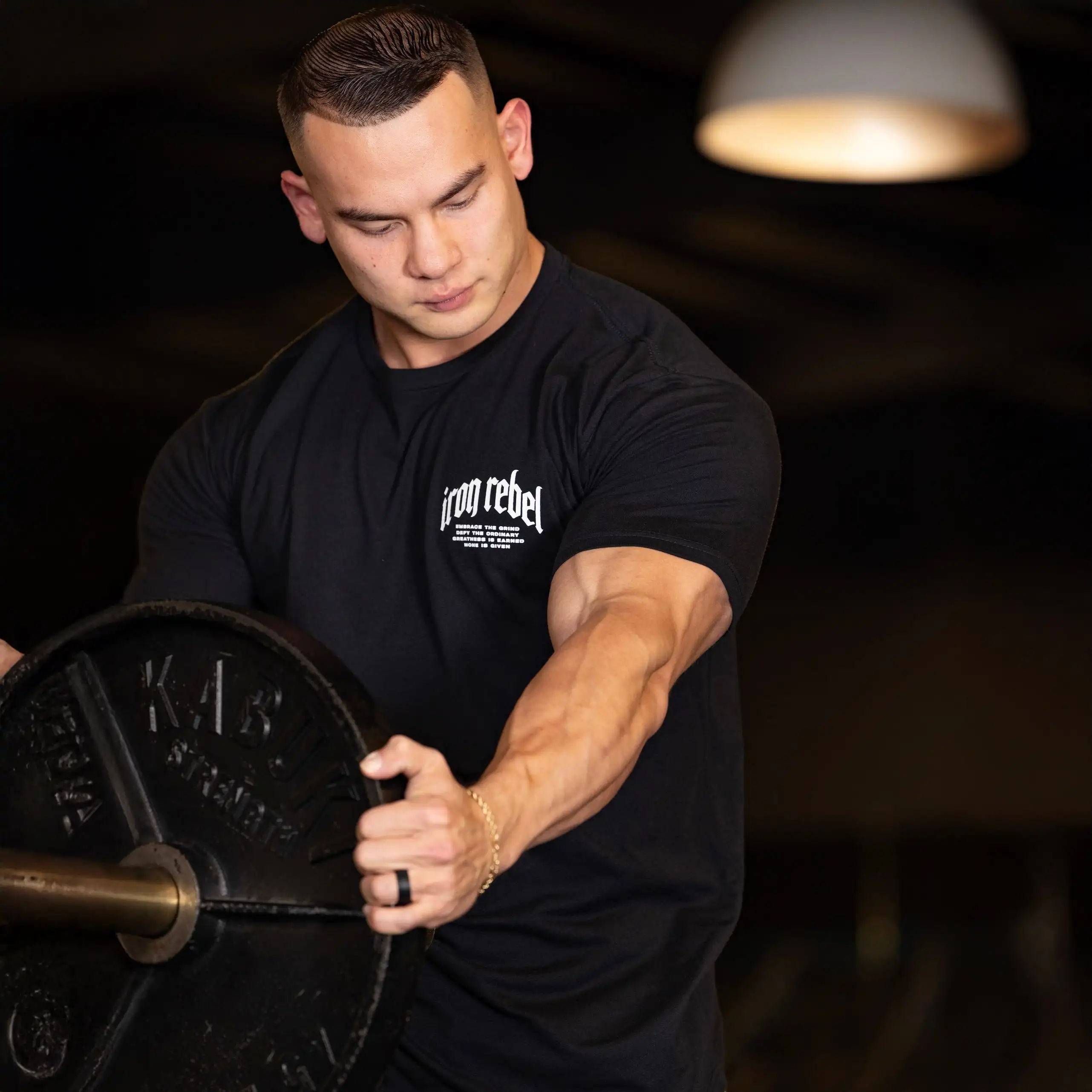 Tiger Tee (Black) Premium Fitted Gym T-Shirt _ Perfect for Bodybuilders & Powerlifters