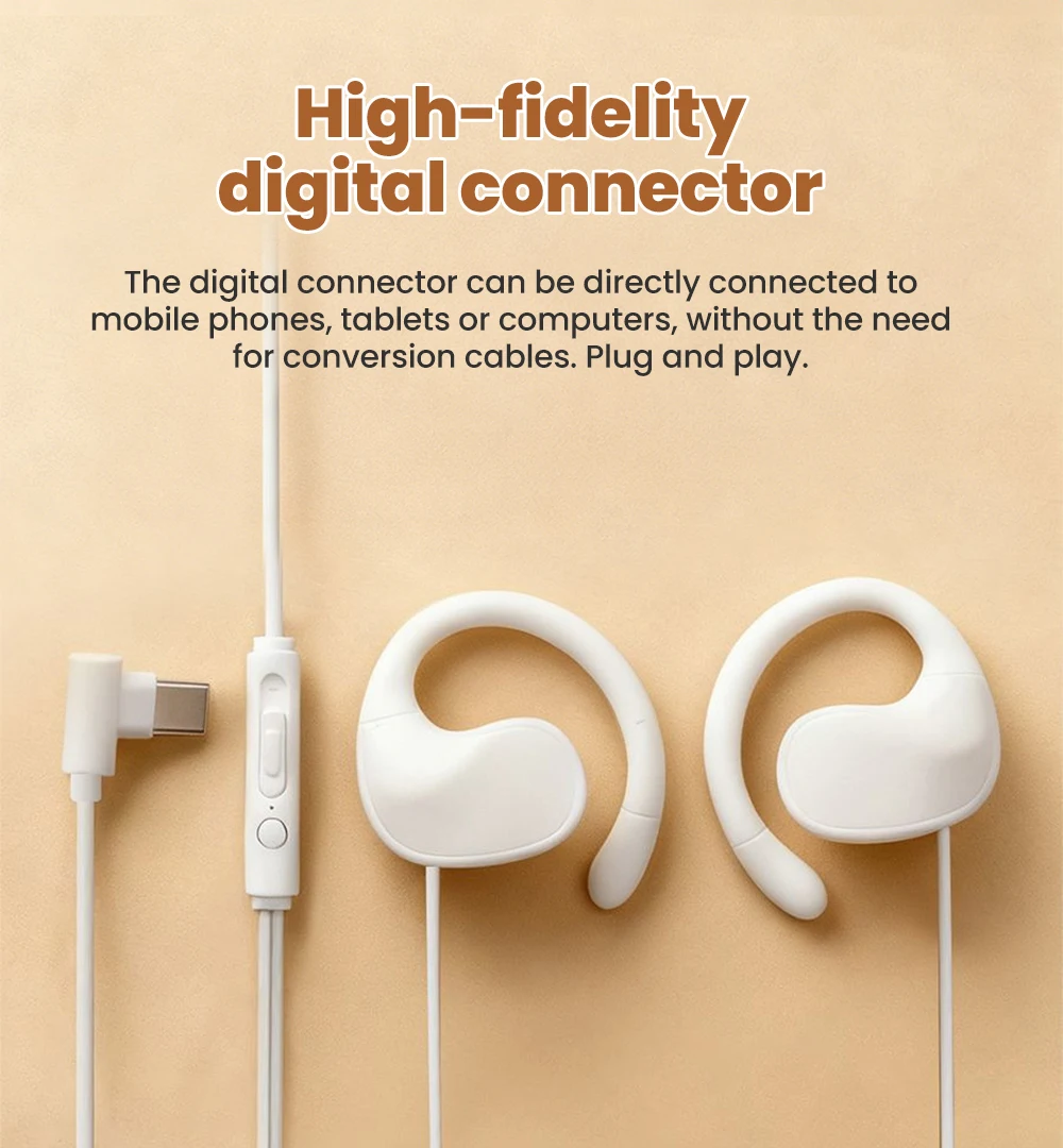 Wired Over-ear Headphones With Microphone For Digital Music Audio_voghion.com
