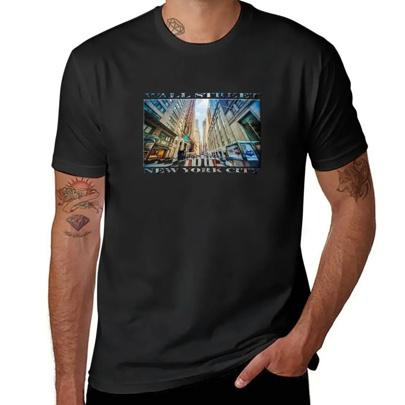 Wall Street T-Shirt quick-drying Short sleeve tee men t shirts