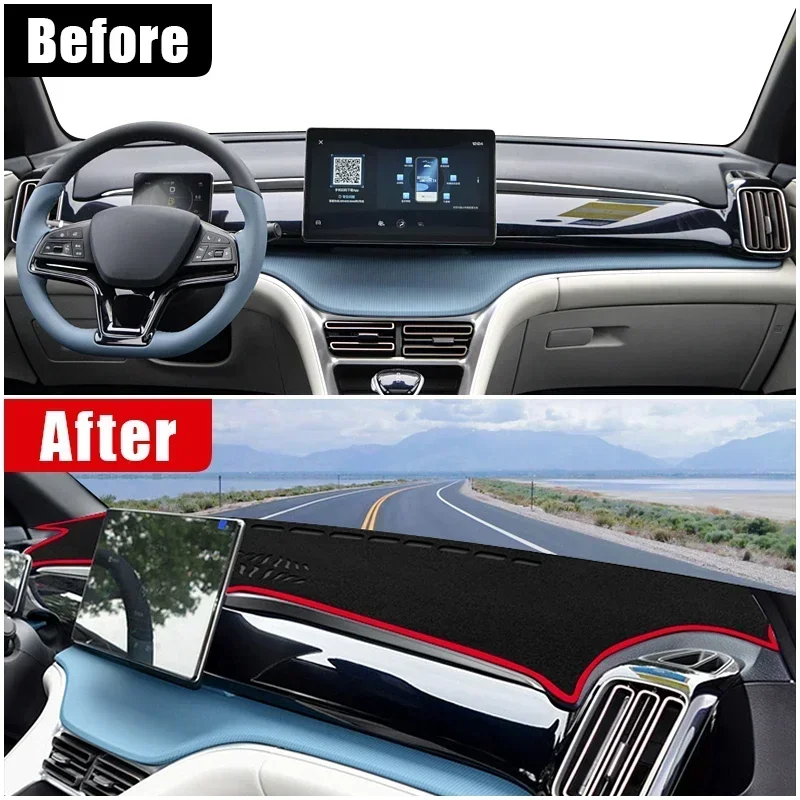 

Для BYD Song Pro DM-i EV 2021 2022 2023 2024 DMI крышка приборной панели автомобиля коврик для приборной панели солнцезащитный козырек нескользящая накладка аксессуары для интерьера