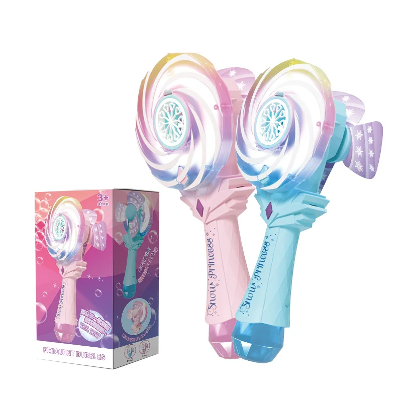 Jouets de machine à bulles de princesse, bâtons de bulles lumineux en forme de sucette pour fille féerique, jouets pour enfants de noël et d'halloween