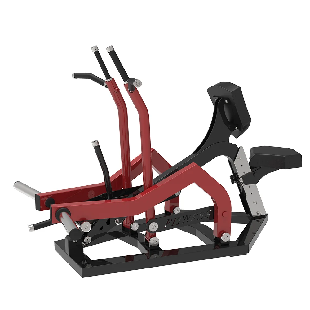 

China Bodybuilding Low Back Pull Trainer Commercial Plate Loaded Iso-Lateral Rowing Low Pull Machine11