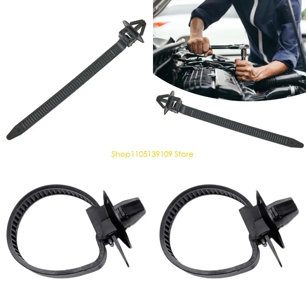 

P5ED 10-100Pcs Sun Resistant Weather Proof Nylon Cable Ties for Outdoor Automotive Use Releasable Fasteners 80mm