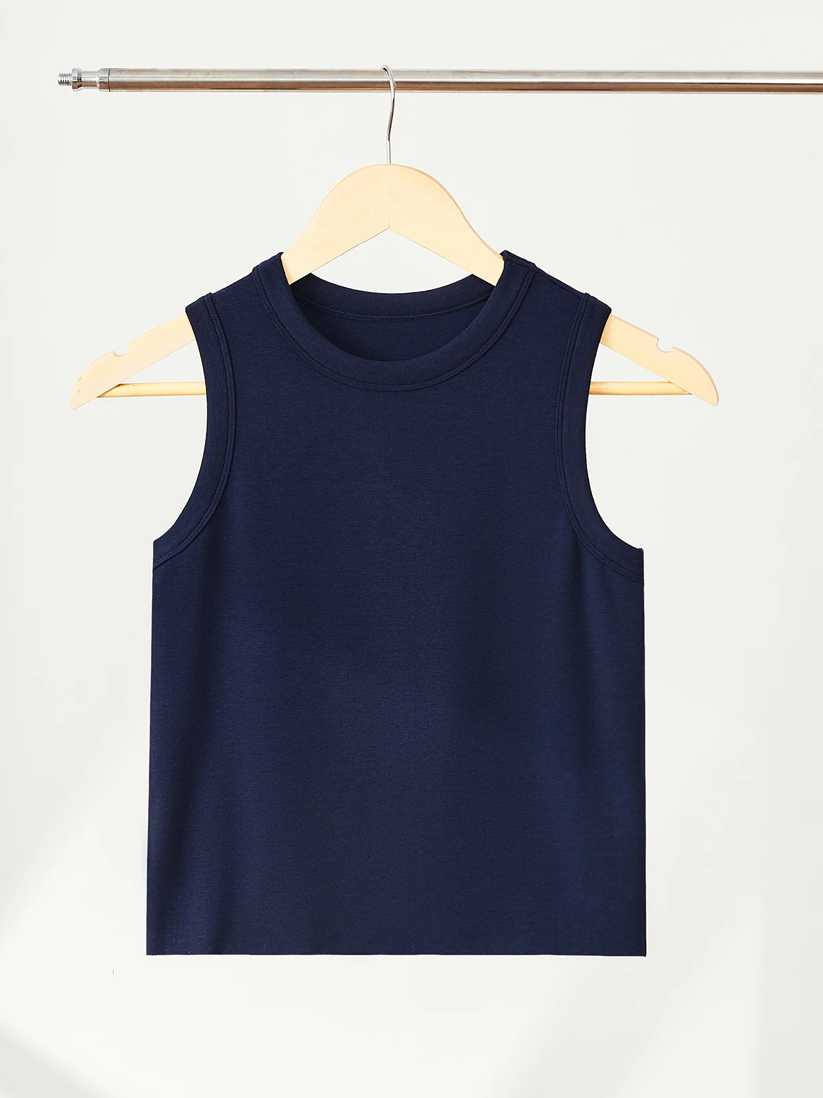 

Cobalt Blue Geometric Vest Slim Fit Commute Sle Color Single Piece Summer 2025 Hooded Bal Vest Women's Faion