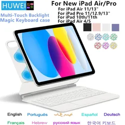 TouchPad Magic Keyboard voor iPad Air 11 13 M4 2026 M3 A16 11e generatie Air 4 5 6 iPad Pro 11 12.9 13'' M5 M4 Smart Cover Magnetische Hoes