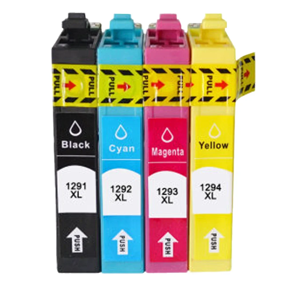 12XL Ink Cartridge for Epson T1291 T1292 T1293 T1294 Stylus SX420W SX425W SX438W SX440W SX445W SX235W SX525WD SX535WD Printer