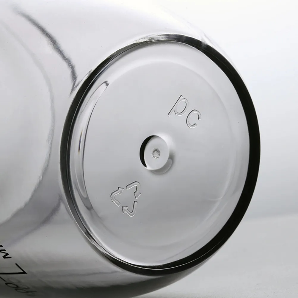 Vaso Mezclador Transparente de Resina de PC de 700 ml para Té con Leche, Café, Cócteles, Anticongelante, Antiescaldante, con Escala de Medición