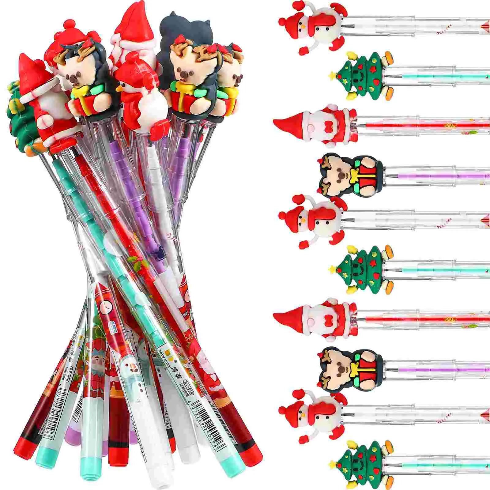 Mechanical Pencils Stackable for Kids Christmas Bulk Push Tip Party Favor Stacking Bags Child