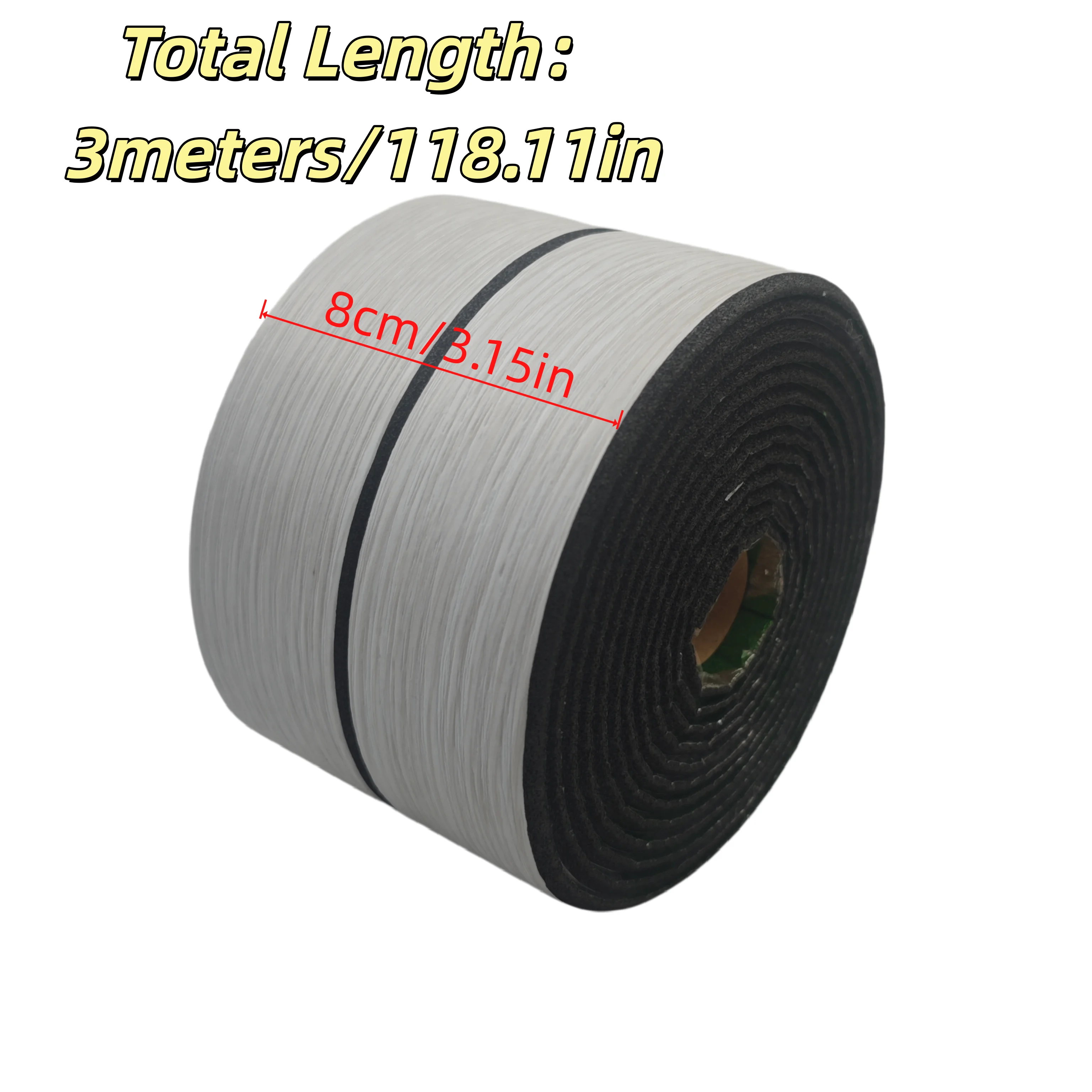 1Roll 3metersx8cm Self-Adhesive Corner Baseboard Strip.Suitable for Strong Self-Adhesive Design on Walls, Door Frames, Floors