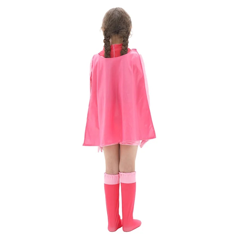 Anime Hero Enfant Niño Costume Niños Pink Jumpsuit Man Cosplay Halloween Enfants Costumes