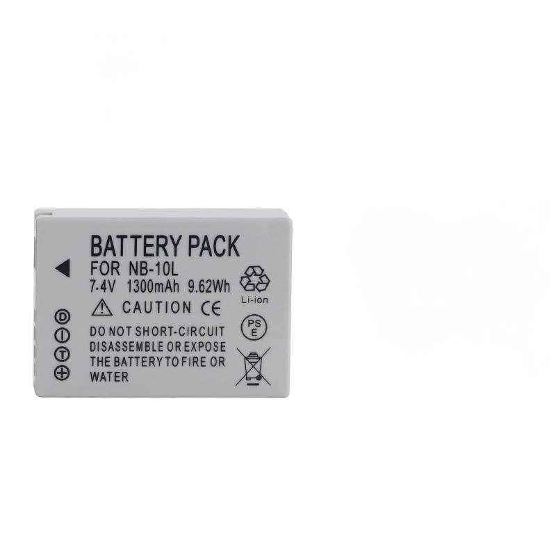 7.4V 1300mAh NB-10L สำหรับแคนนอน POWERSHOT G16 G15 G1X SX60 50 40 G16 แบตเตอรี่กล้อง
