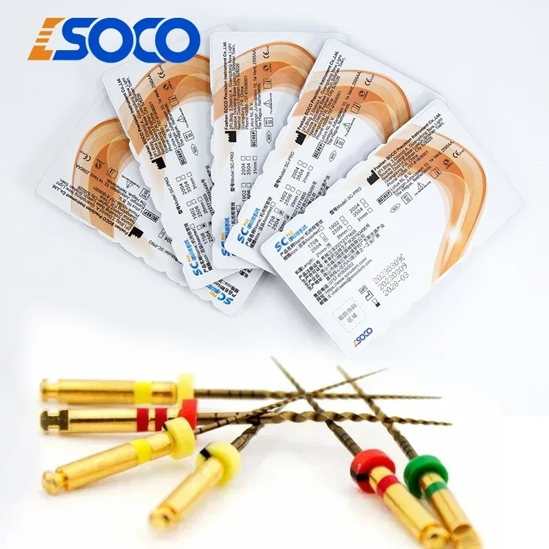 COXO SC-PRO Endodontic Files 5 5Boxes Heat-Treated Rotary Nickel Titanium Instruments Remarkable Flexibility Fracture Resistance