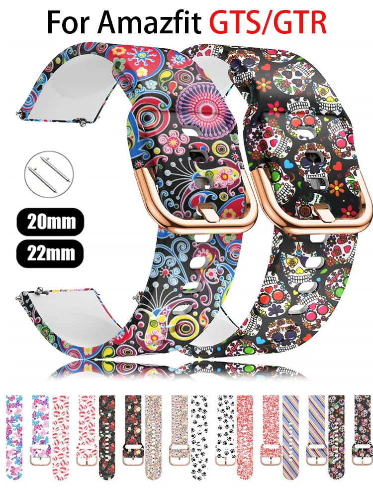 20mm 22mm Printing Watchband F - Smartwatch Watches Amazfit recension och pris