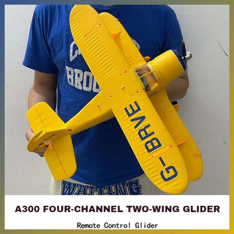 WL RC Plane A300 Fixed-Wing Aircraft Four-Channel Biplane Glider Brushless Electric EPP Material Model Aircraft Children's Gift