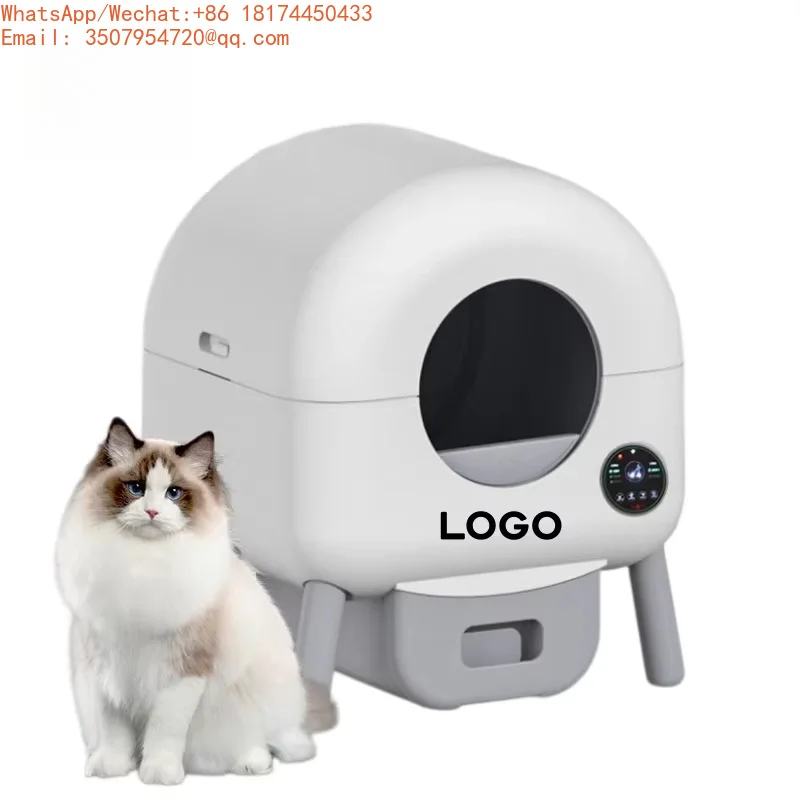 New Smart Self-Cleaning Cat Box With 76L Large Space Remote App Access Easy Clean Feature For Multiple Cats