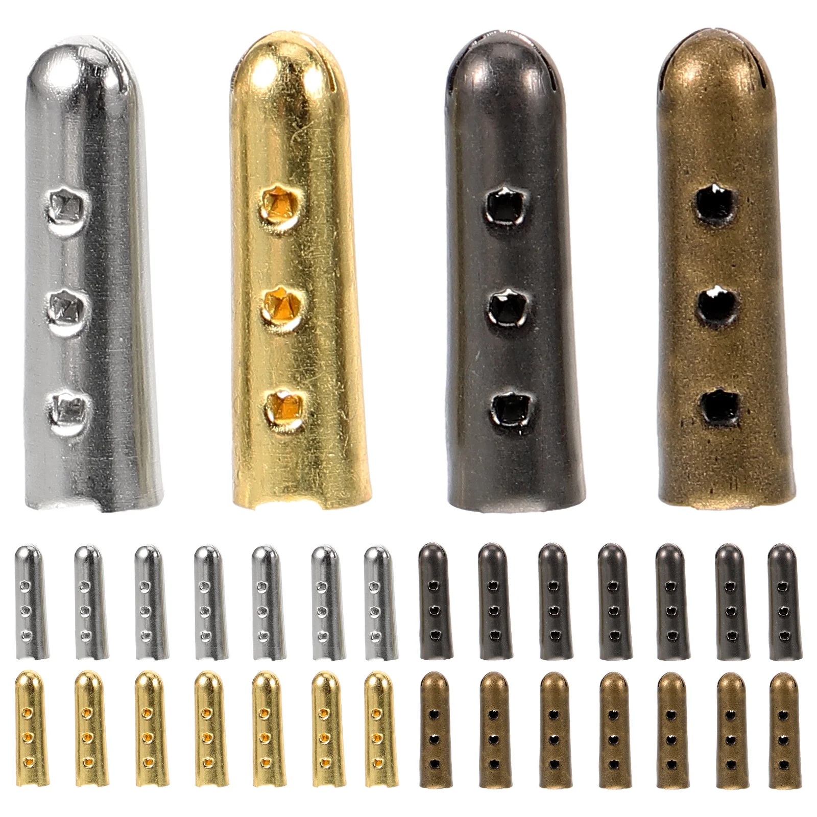 

20pcs Metal Replacement Aglets For Replacement Shoelace Aglets Laces Diy Shoe Lace Buckles Durable Sneaker Accessories Decor