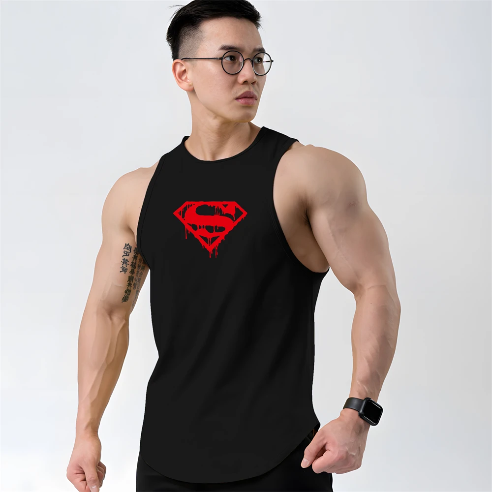 Men Tank Tops Workout Running Fitness Sportswear Summer Clothing For Men Basketball Gym Vest Quick-drying Sleeveless T Shirt