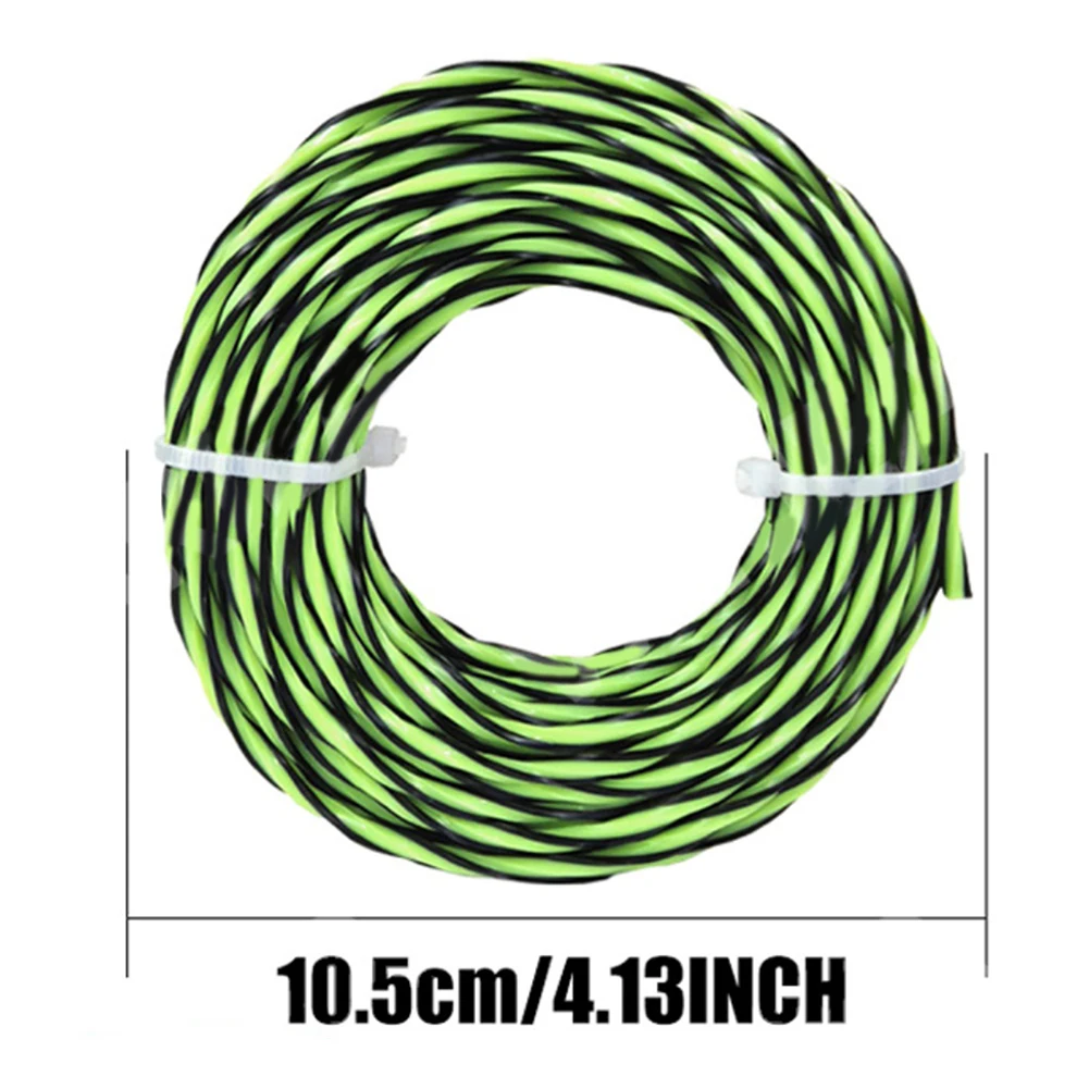 Twisted Nylon Trimmer Line 10m Roll for String Trimmers Offers Controlled Flexibility and Responsive Cutting Action
