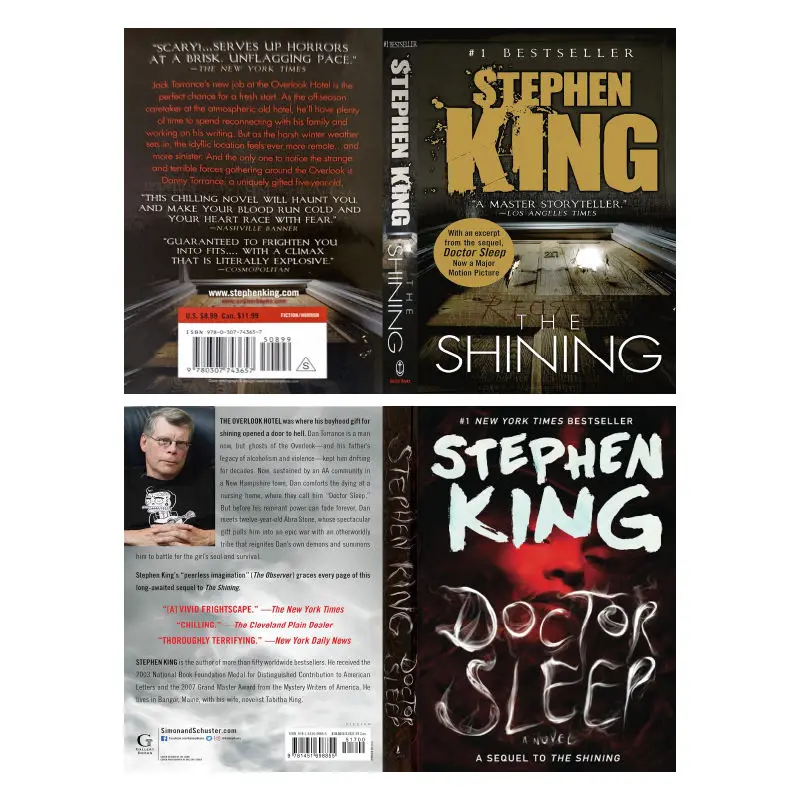 

The Shining Stephen King, Самые продаваемые книги на английском языке, романы ужасов, английские романы 1-2 тома