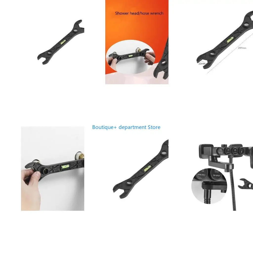 E1PD Multi-purpose Double for Head Shower Wrench Lightweight Bathroom Wrench Tool Pla