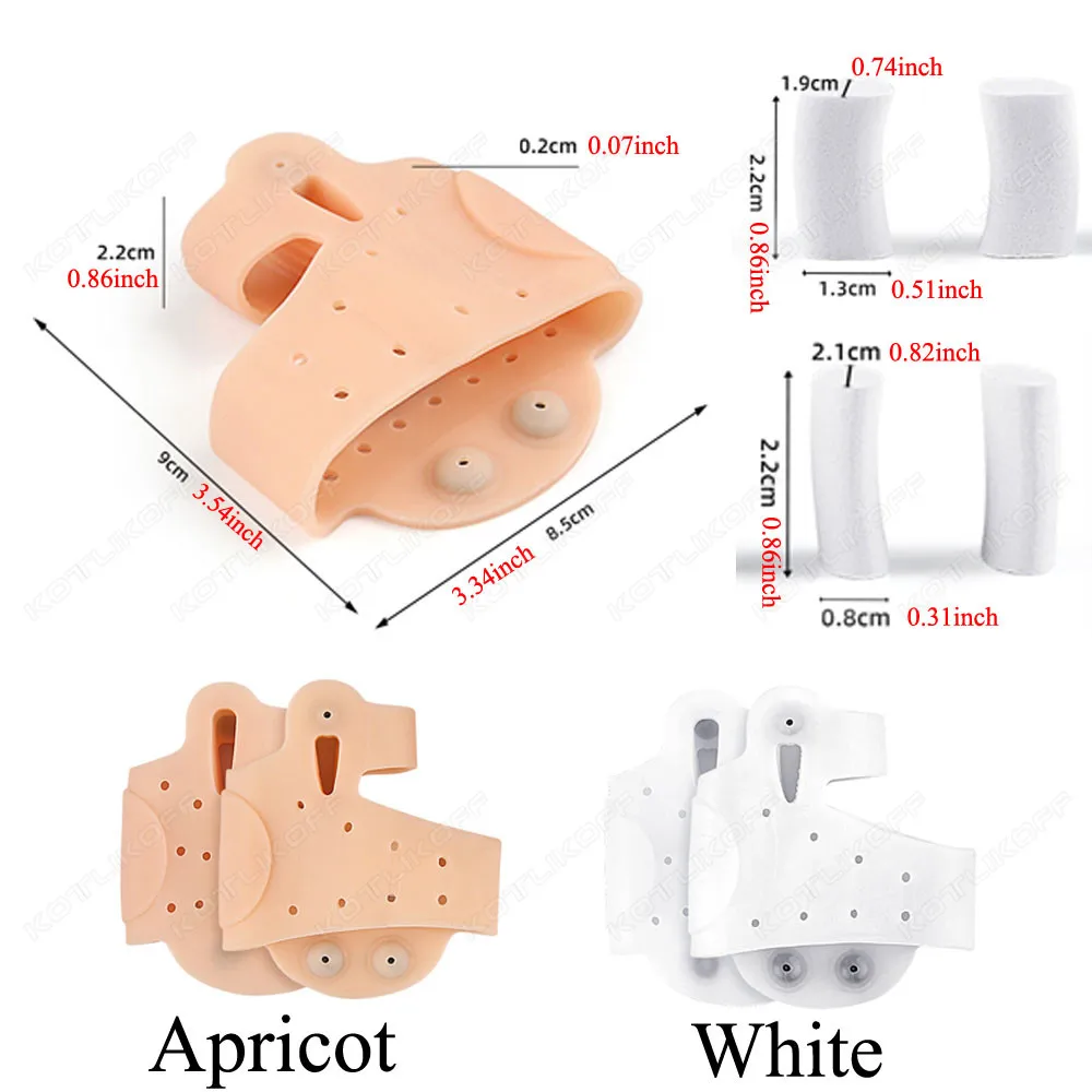 Toe Separator Forefoot Pad Magnetic Therapy Hallux Valgus Corrector Bunion Orthotics Protector Overlapping Pain Relief Cushion