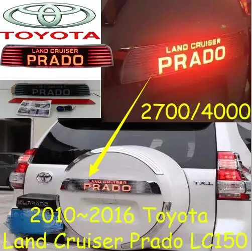 Prado breaking light;cruiser tyres,LC150 2700 4000,2010~2016,Free ship!Prado tyres,LED,Prado rear light,1pcs,cruiser taillight