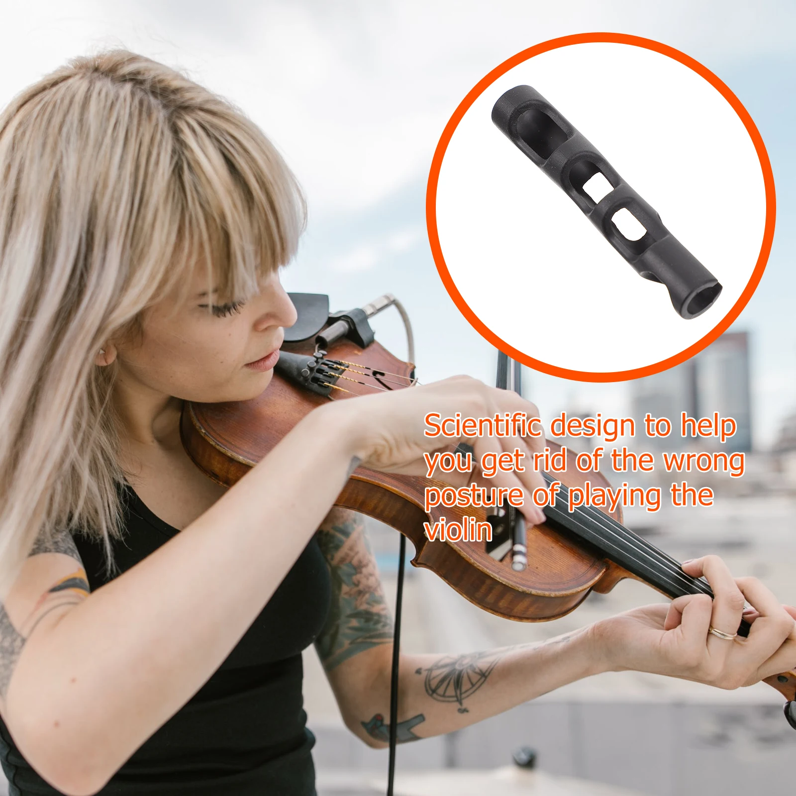 

1Pc HighQuality Rubber Bow Straightener Violin Training Device Posture Corrector With Scientific Design