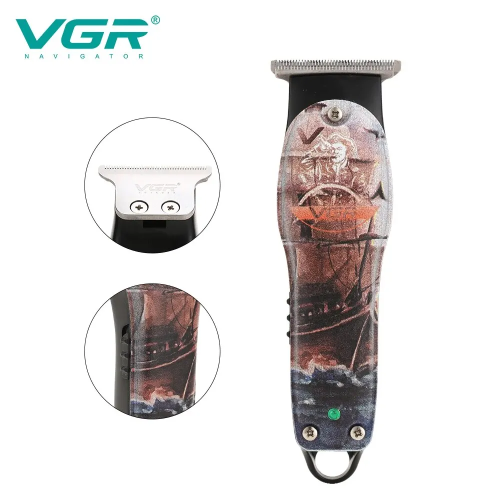 VGR Cross-border New Graffiti Shaver Electric Clipper Professional Electric Hair Clipper Engraving Oil Head Electric Fader V-953