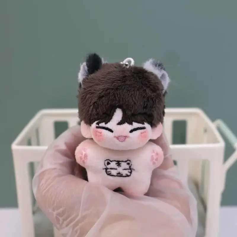 Porte-clés de poupée en peluche de dessin animé Kpop Idol, 5cm, groupes d'idole coréennes, beau garçon en peluche, joli sac à dos pendentif, Collection de cadeaux pour Fans