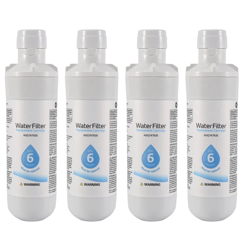

4 Pack LT1000P Replacement For Refrigerator Water Filter,For LT1000P3,ADQ747935 200 Gallon Refrigerator Water Filter