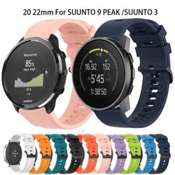 For SUUNTO 5/9 PEAK Pro/RACE S Watch Strap Sport Bracelet Silicone Watchband 22 20mm Wirstand For SUUNTO 3 Fitness Easy Install