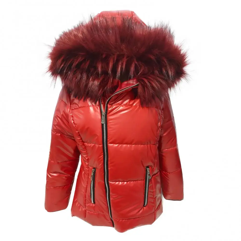 Winter Zipper Women Coat Warm Women's Clothing Autumn Faux Fur Hood Down Outdoor Parka Keep warm Outerwear