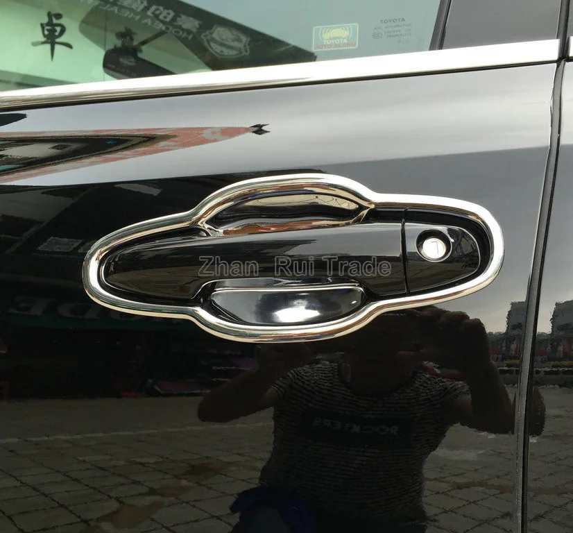 

ABS Chrome Door Bowl Trim For Toyota Highlander 2014-2019 Car Accessories Stickers W4