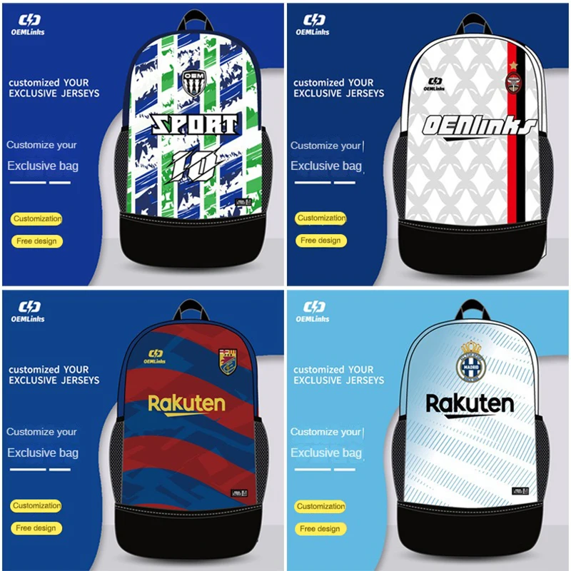 Custom Basketball Backpack Large Sports Bag football club backpack personality customization Print name soccer Training Package