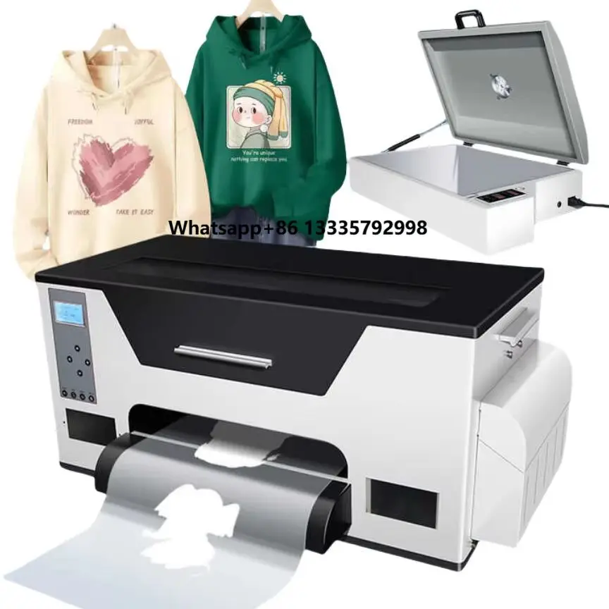 

A3 A3+ Size Direct to Film Digital Dtf Printer T Shirt Printing Machine Xp600 Print Head with Logo Printing Transfer Cloth